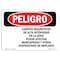 Signmission OSHA Danger, High Magnetic Fields Pacemakers Spanish, 10in X 7in Decal, OS-DS-D-710-LS-1662 OS-DS-D-710-LS-1662 - alternate 1